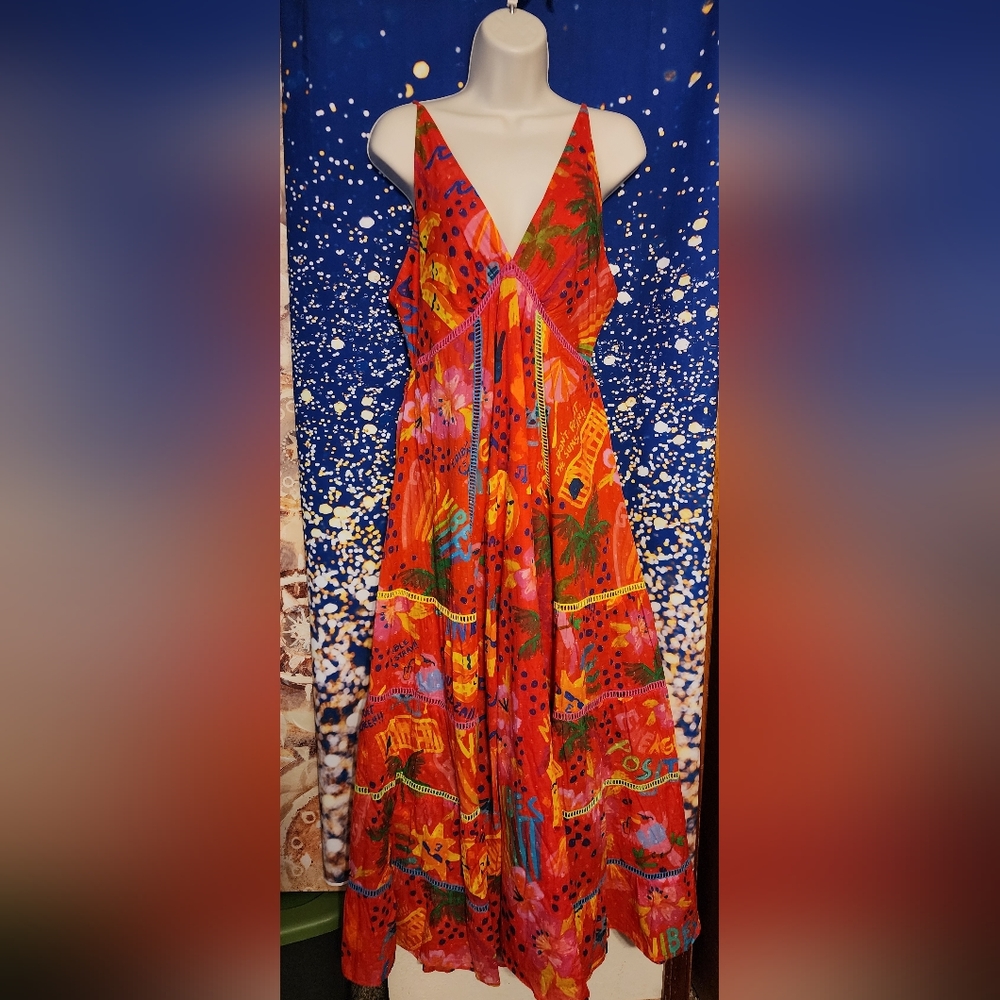 Farm Rio maxi dress size Large